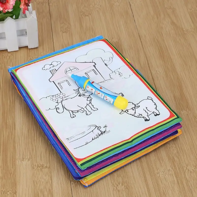 Волшебная водная книга для рисования раскраска животные живопись доска Дети Ранние развивающие игрушки для рисования Дети День рождения