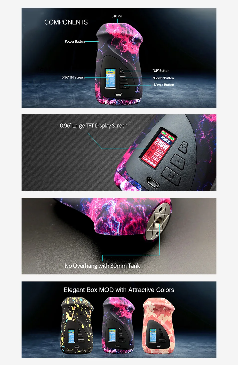 Hugo Vapor Orbiter GT230 TC Box MOD