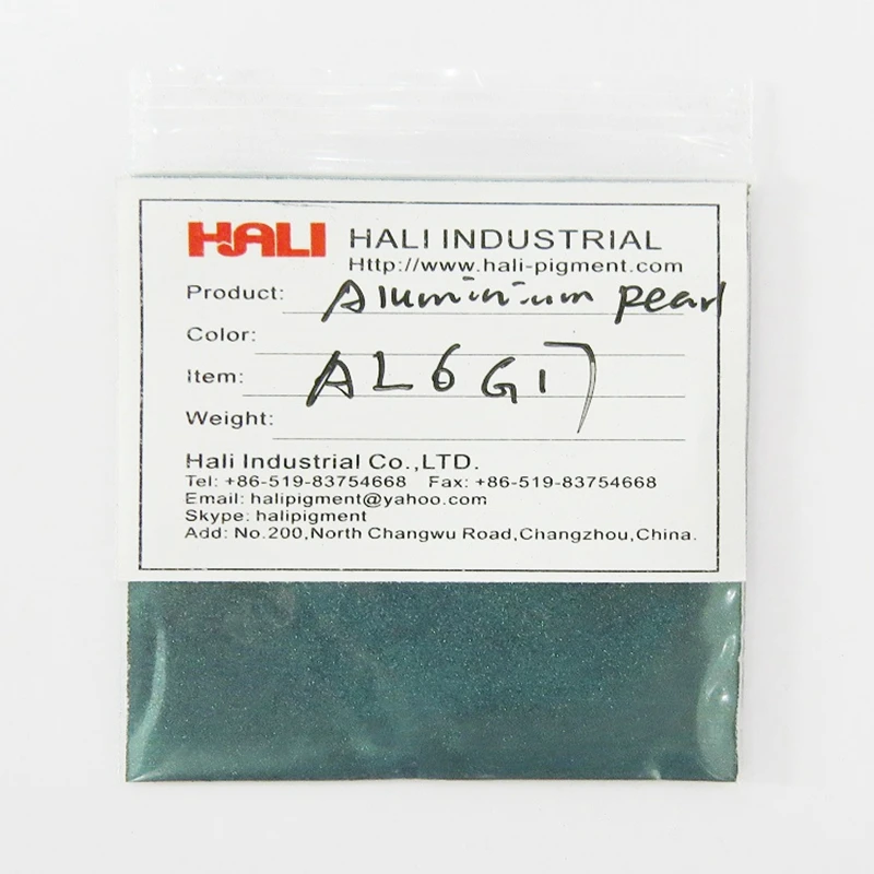 Цветной алюминиевый пигмент, алюминиевые жемчужные пигментные порошки, Зеленый алюминиевый пигмент, 1 лот = 20 грамм AL6G17 мерцающий зеленый