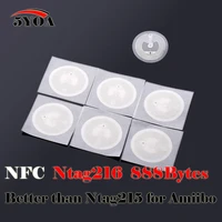 10pcs NFC Ntag216  888 Bytes Tag Sticker Label Key Tags Token Patrol Badge 1