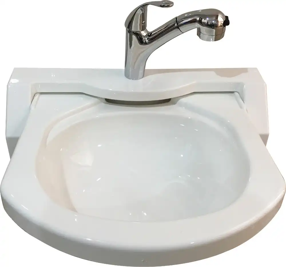 Grifo de 12 voltios lavabo para caravana color blanco barco caravana