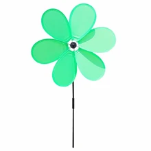 Лидер продаж, 6 шт., новая детская игрушечная мельница, однотонная ткань, художественная ветряная мельница, шестилистная ветровая машина, фестиваль, уличное украшение, ветряная мельница J11