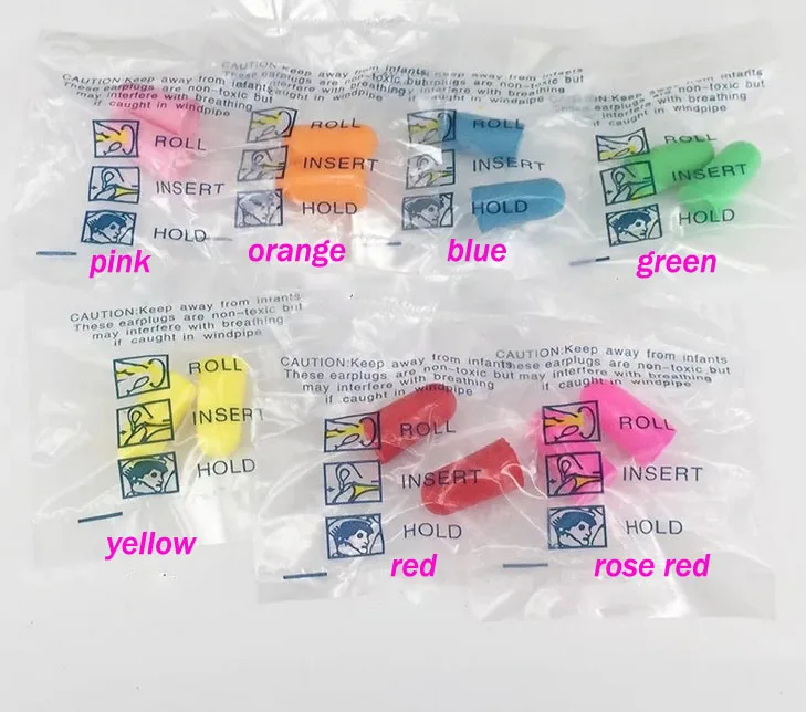 

500 Pairs Health Care Slow rebound Sleep earplugs Help sleep Earplugs
