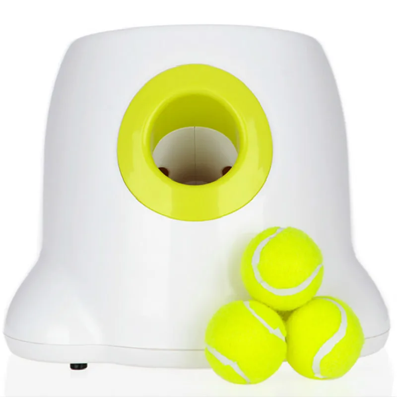 

Dog pet toys Tennis Launcher Automatic throwing machine pet Ball throw device Section emission with 3 balls