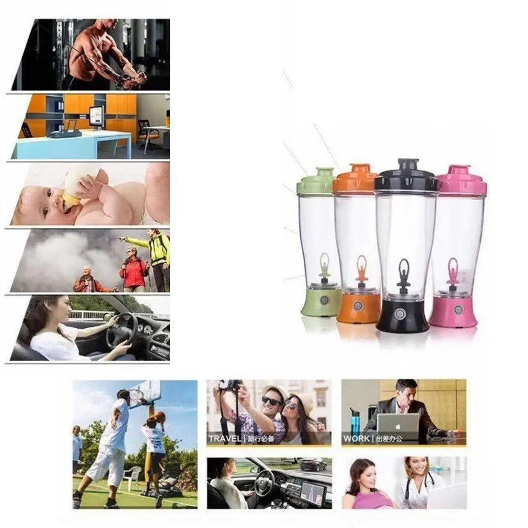 

Portable Electric Automatic Mixer Cup Coffee Tea Pink, Green, Black Milk Self 350ml Stirring Appliances Mug