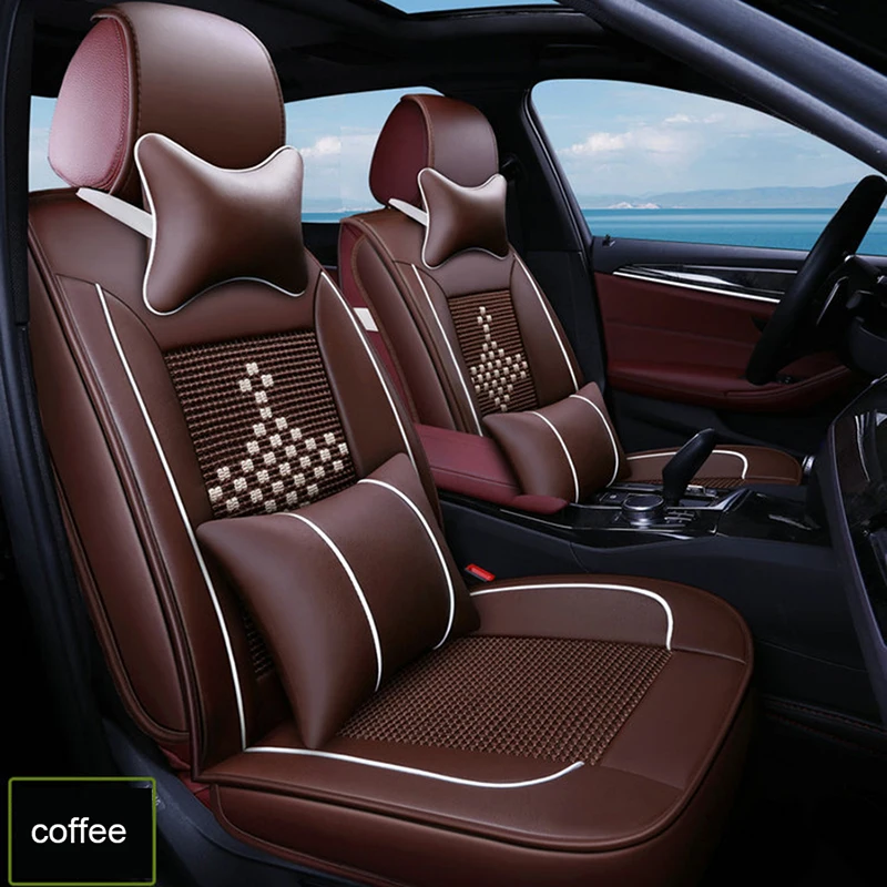 Ice silk car seat covers for lada granta priora vesta kalina largus xray auto accessories Car seat