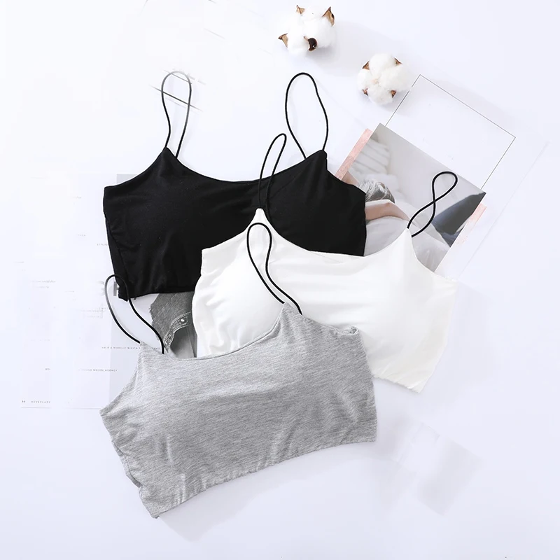 

Women Crop Top Bra Breathable Chest Padded Wearing Underwear Strapless Tube Top
