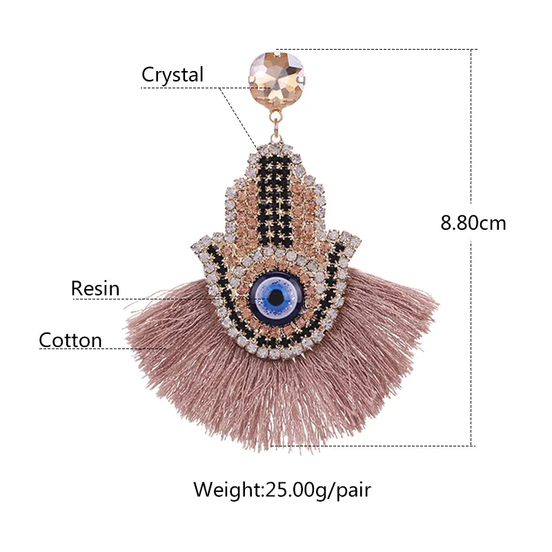 Oorbellen crystal Earrings for women pendientes tassel earrings statement finger earings fashion Jewelry  (3)