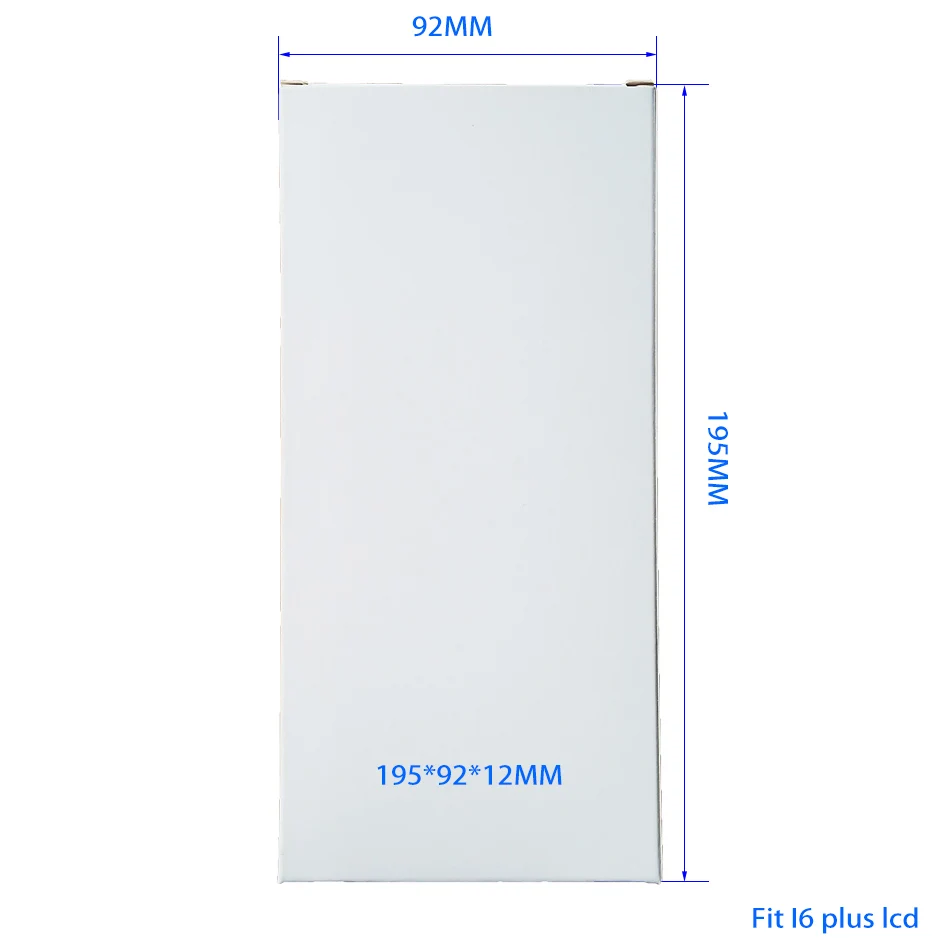 156/168/195 Wihte Бумага коробка для I4/4S/I5/5S/6/6 P ЖК-дисплей Экран упаковка посылка 500 шт./лот - Цвет: 195x92x12mm