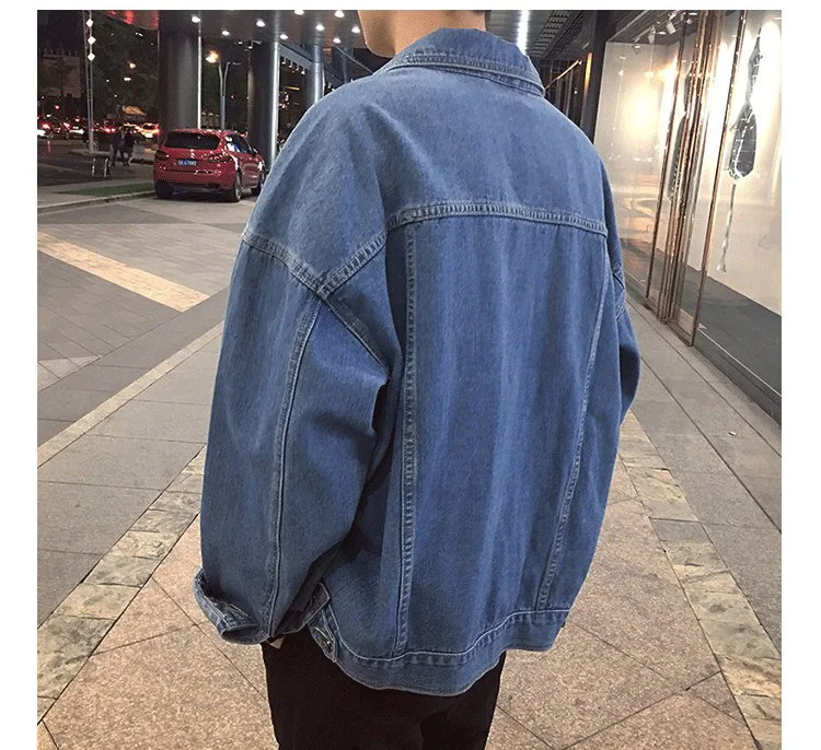 Grandwish Oversized Denim Jeans Jacket Men Women Loose Fit Mens Jeans Jackets Vintage Streetwear Hip Pop Jacket Male , DA717 Grandwish Oversized Denim Jeans Jacket Men Women Loose Fit Mens Jeans Jackets Vintage Streetwear Hip Pop Jacket Male , DA717