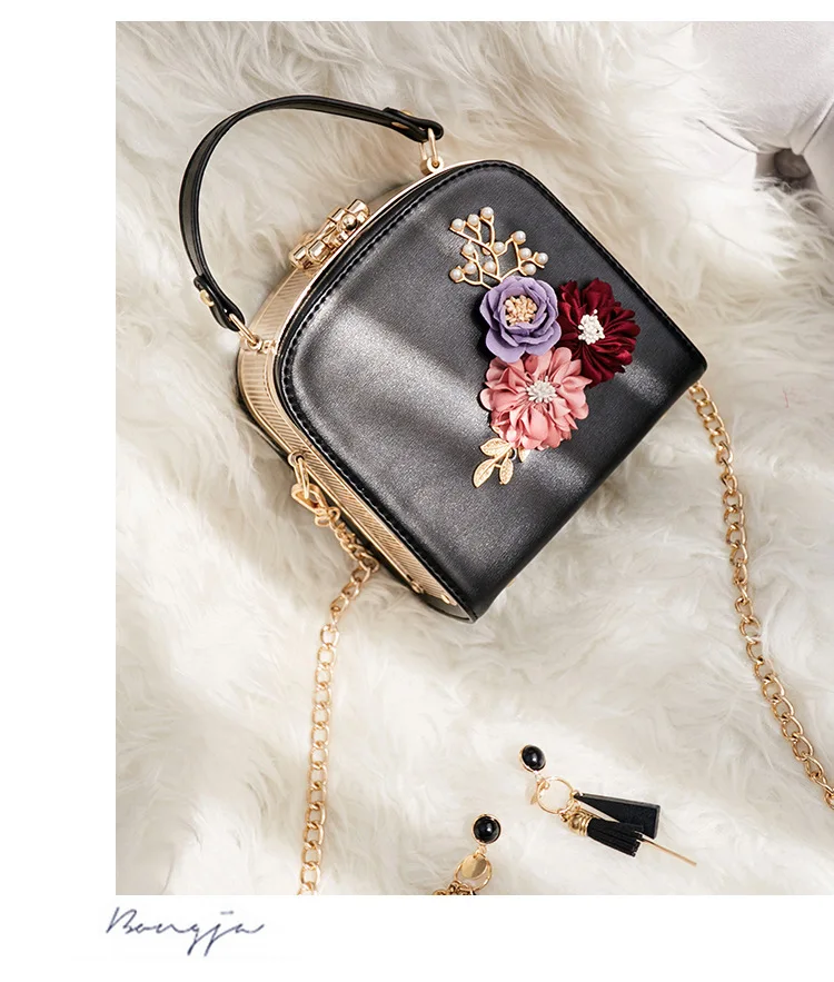 

Women crossbody bag female messenger bag with long and short strap fashion designs flowers