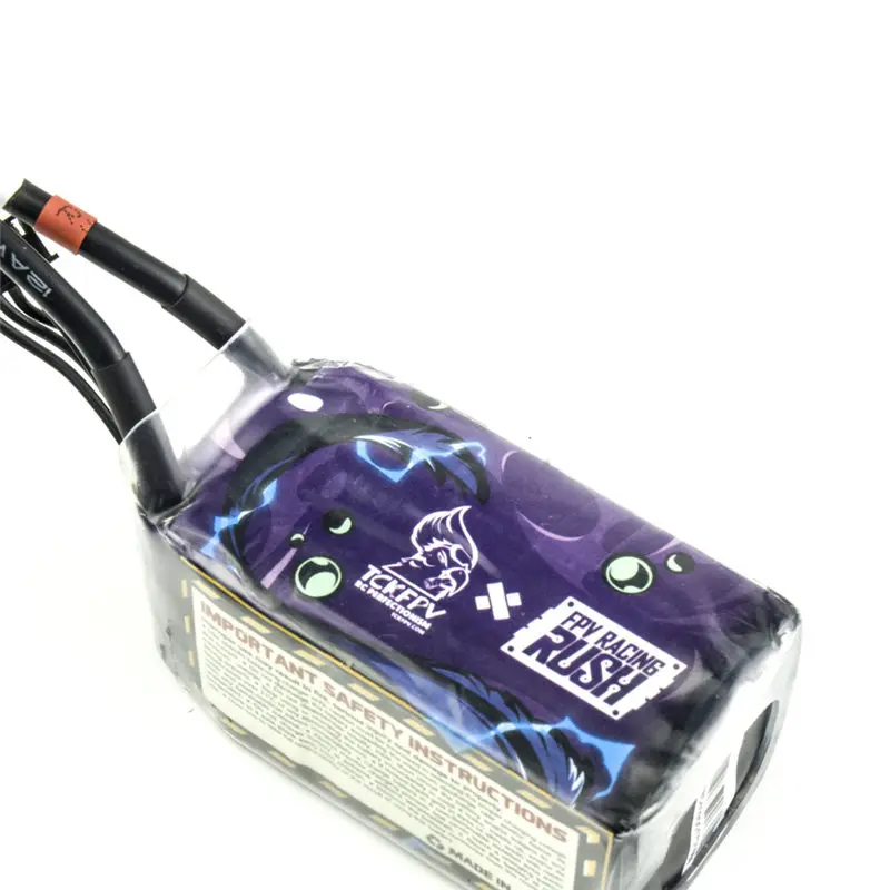 

Rush&TCK 4S 17.4V HV 1550mAh 100C 27WH Lipo Battery Rechargeable w/ XT60 Plug Connector for RC Models Multicopter Spare Part