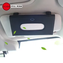 1 шт. из микрофибры стайлинга автомобилей Солнцезащитный козырек Tissue Box клип для Subaru XV Forester висит ткани хранения держатель дело контейнер
