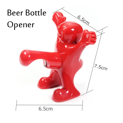 Забавная GH красная винная, пивная бутылка открывалка Крышка Пробка открывалка пробковая посуда барные инструменты творческие подарки - Цвет: Beer Bottle Opener