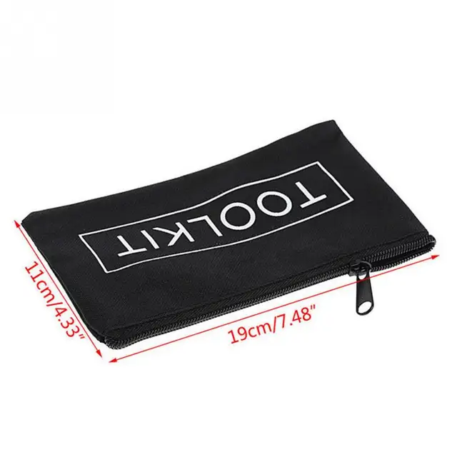 Simple Canvas Tools Set Bag Zipper Storage Instrument Kit Case Pouch Waterproof Chainsaws Lawn Mowers Tool Case Portable