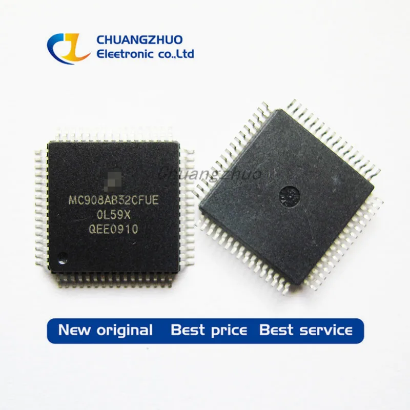 

10PCS/LOTS MC908AB32CFUE MC908AB32 MC908 908AB32CFUE 908AB32 908 QFP64