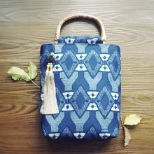 Кружевной чехол Сумка-тоут сумки женские хлопок вышивка с бахромой, винтажные туфли в стиле ретро; в Китае Стиль топ-ручки сумки из натуральной кожи сумки на плечо для Для женщин