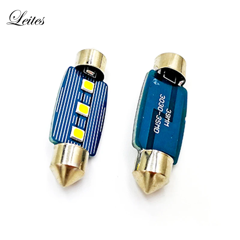 2PCS Extreme Bright 31mm 36mm 39mm 41mm Auto LED Interior Bulb 12V Car LED C5W Festoon Reading Trunk License Plate Light2