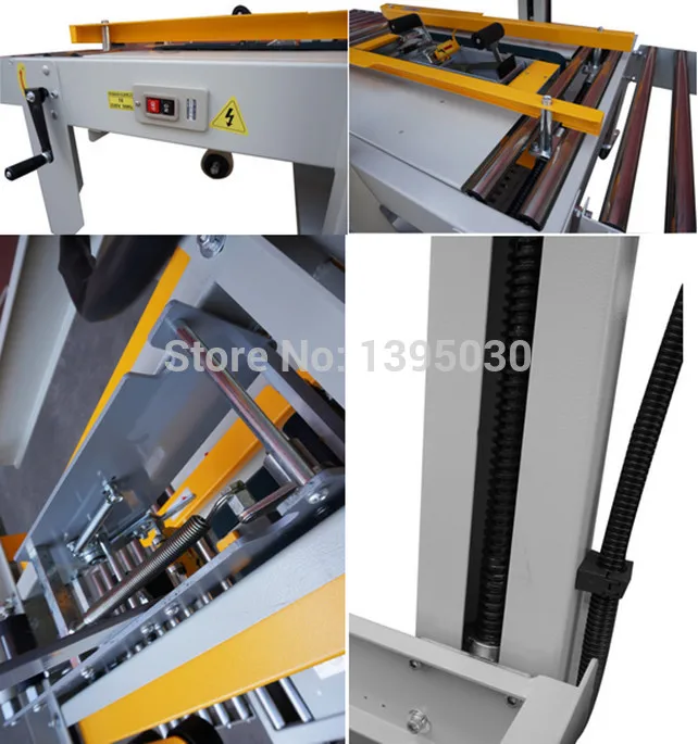 220 В 180 Вт большой полуавтоматический чехол для картонной ленты герметик машина для запечатывания ленты с английским ручным FXJ-6050