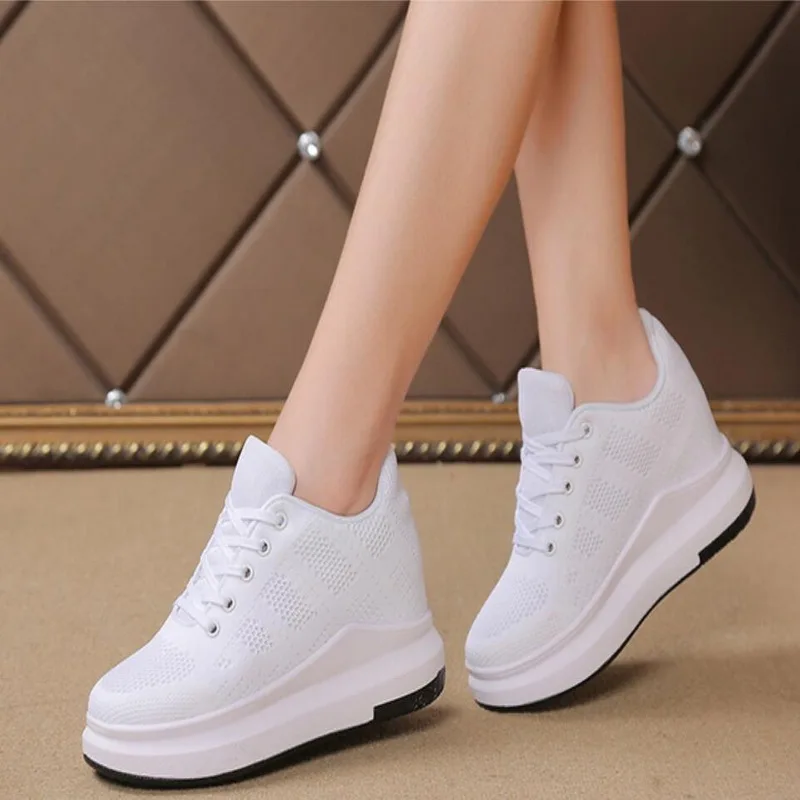 

Women Casual Shoes 2019 Autumn Women Sneakers Fashion Breathable PU Leather Platform Women Shoes Soft Footwears