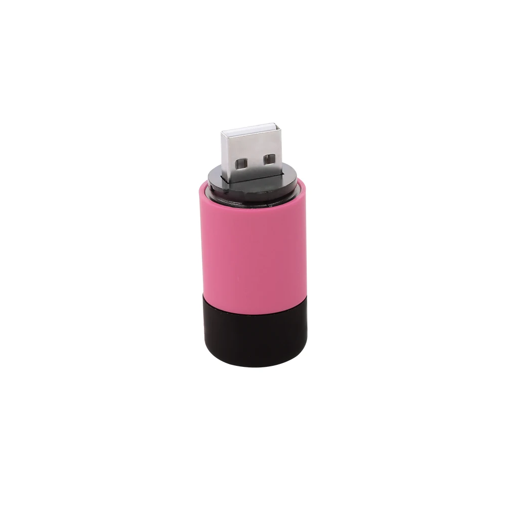 Портативный мини фонарь USB Перезаряжаемый светодиодный фонарь мини открытый светильник портативный и светильник вес лампы(розовый/зеленый/синий