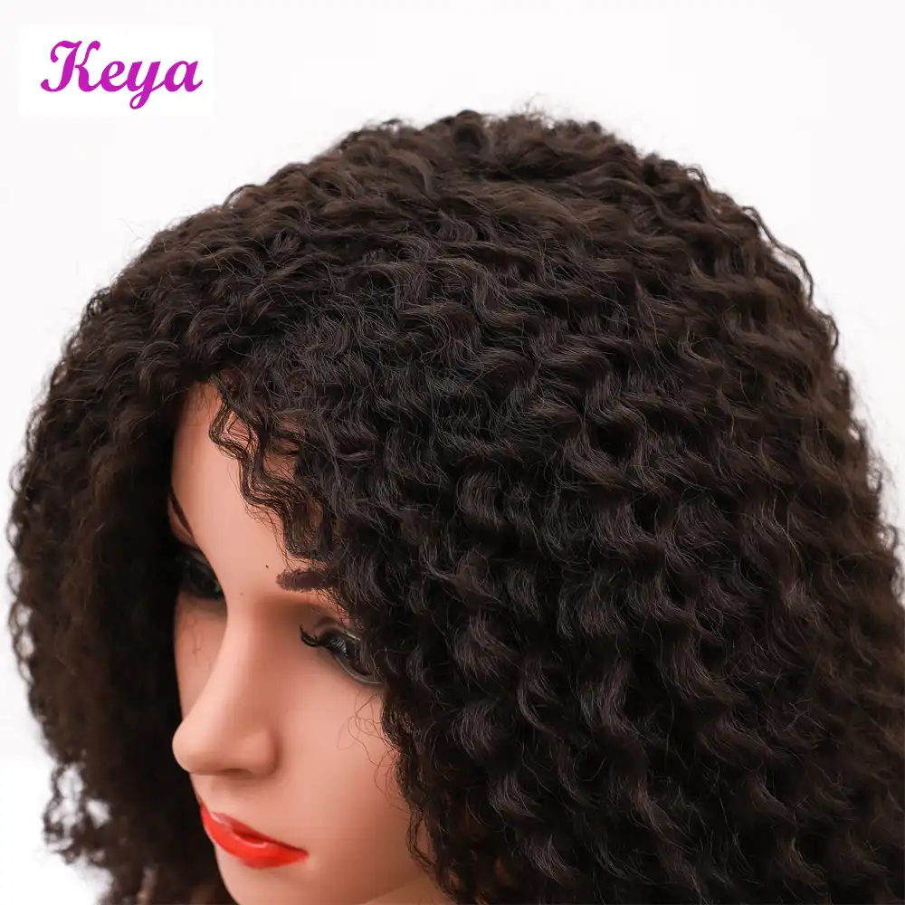 Keya Long Afro Kinky Curly Wigs African Hair Style 18 Inch Afro