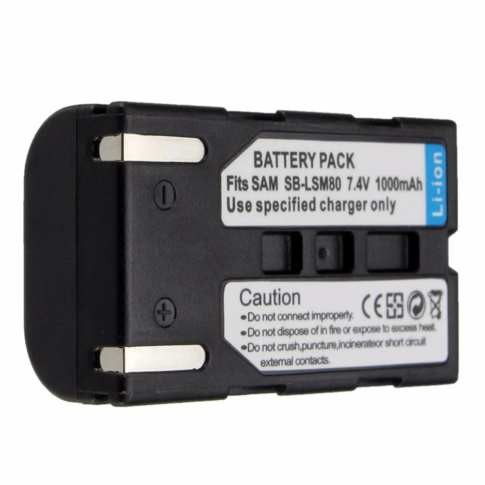 Bateria Recarregável para Câmera Samsung 1000mah Lsm80 Sb-lsm80 Lsm80 Vp-dc175 Vp-dc565 Vp-dc575 Sc-d357 Atacado - Image 4