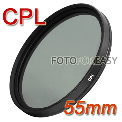 Оптовая продажа Fotga 55 мм CPL круговой поляризационный C PL CIR фильтр для объектива CANON