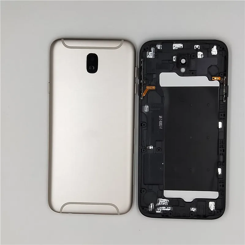 Для Samsung для Galaxy J7 2017 J730 J730F Крышка батарейного отсека средняя рамка Корпус Кнопки