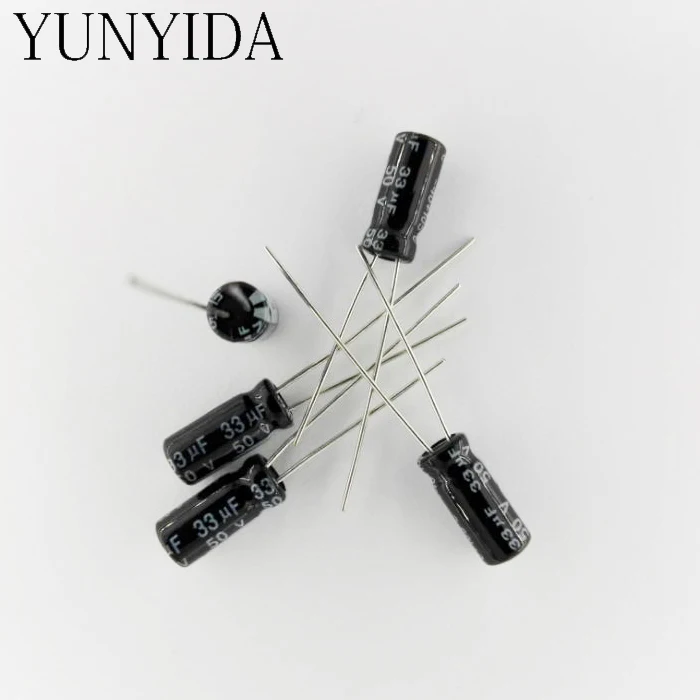 

50V 33UF 50PCS Aluminum Electrolytic Capacitor