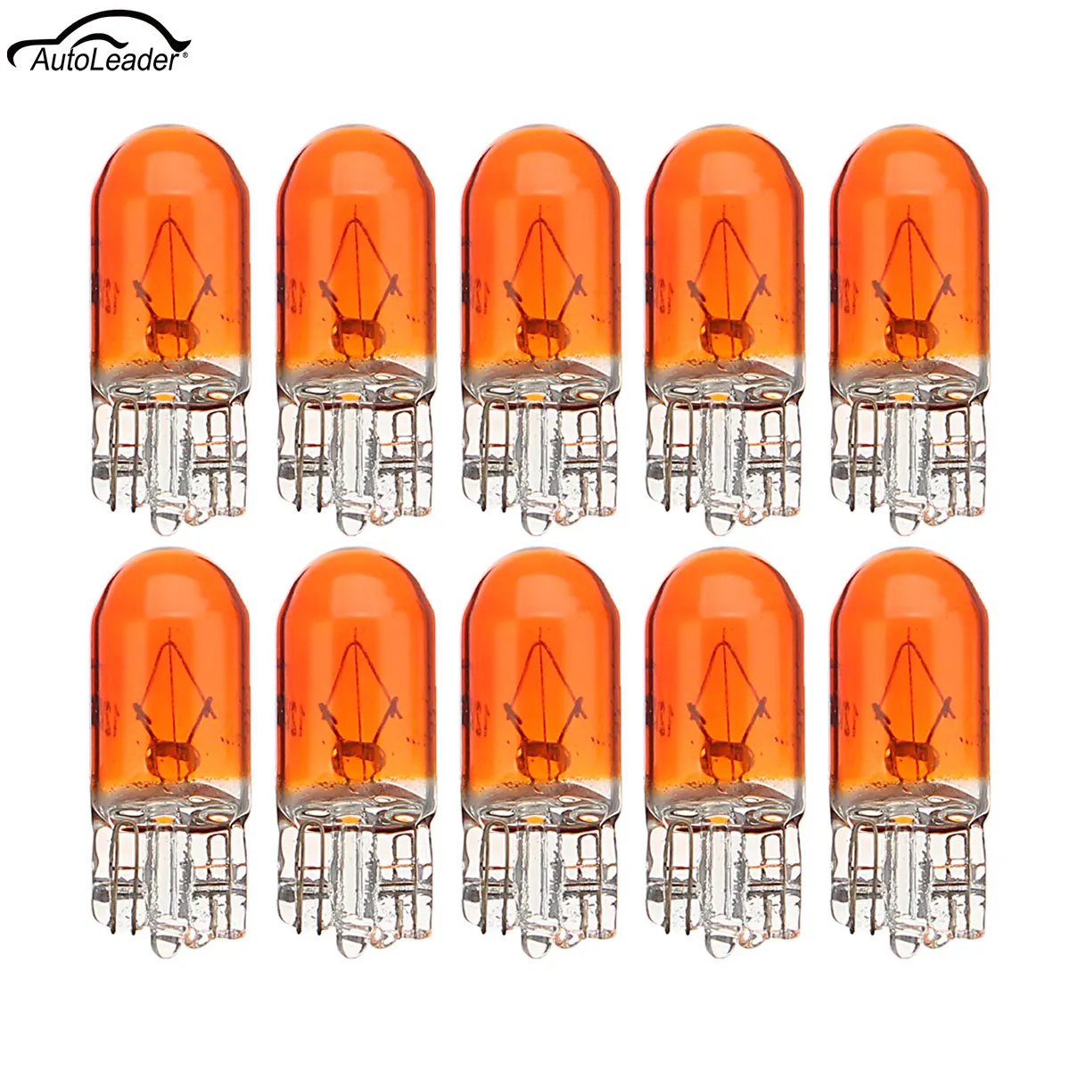 10pcs Set 12V 5W Wedge Dashboard Indicator Light T10 Halogen Mini Bulbs