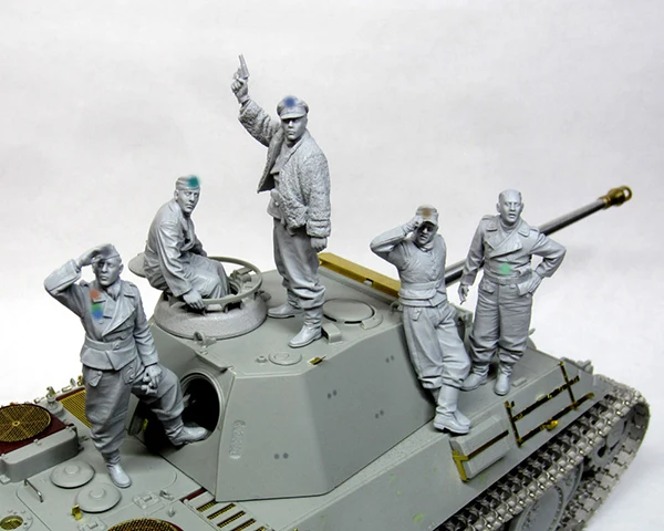 Разобранная экипировка солдат 1/35 (5 человек без резервуара) исторический набор из