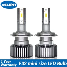 Aslent 2pcs mini size LED H7 H4 H1 H11 H3 HB2 9005 HB3 9006 HB4 9004 9007 9012 Car Headlight Auto Lamp 6000K 60W 10000LM 12v 24v