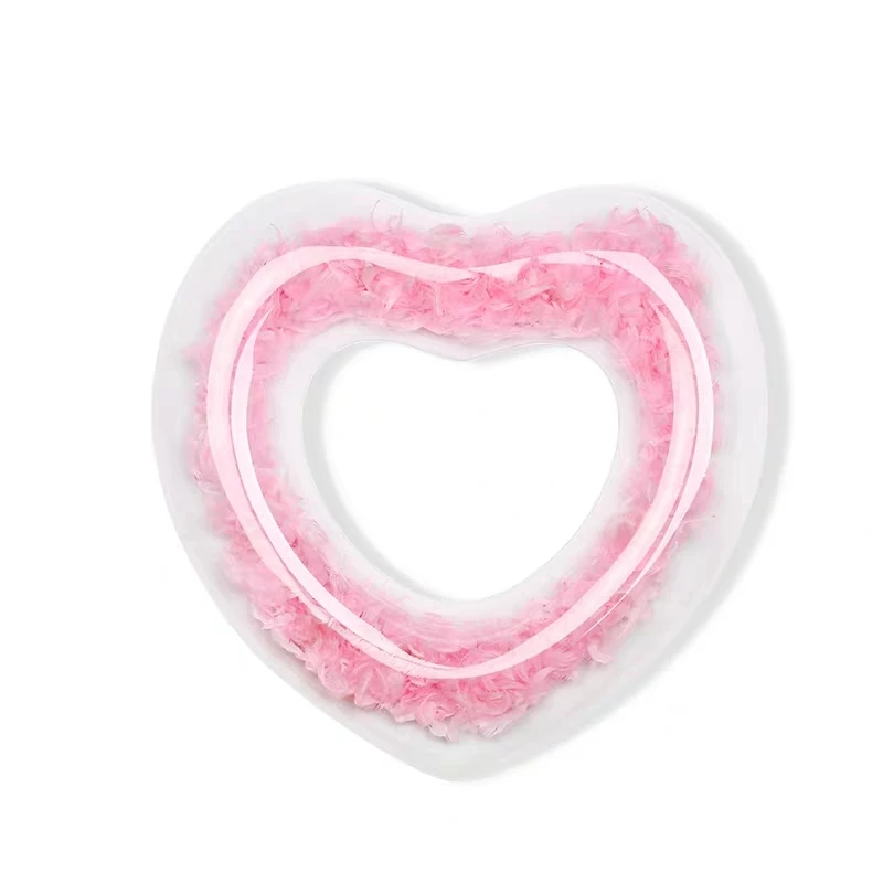 

Dream Pink Flamingo Feather Swimming Ring Inflatable Circle Swimming Accessories Swimming Pool Float Party Toys Adult Lifebuoy