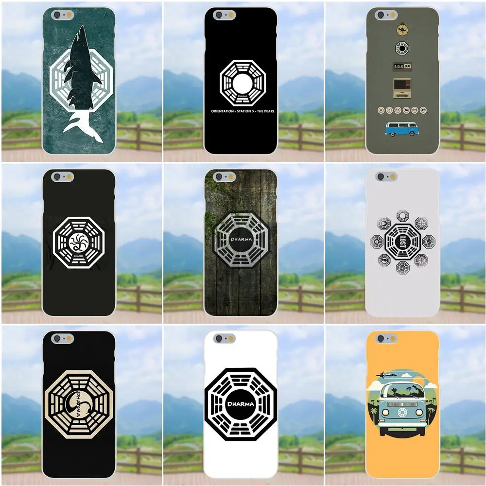 

Lost Tv Series Dharma Logo Painted Phone Case For Huawei P7 P8 P9 P10 P20 P30 Mate 7 8 9 10 Lite Plus Pro 2017