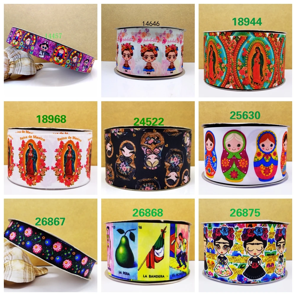 

Free shipping 2019 new arrival 50yards cartoon printed grosgrain ribbons 18944