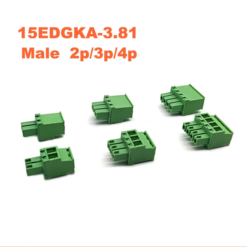 30/50/100 наборов Шаг 3 81 мм вертикальный штырь 2P 3P 4P винтовой штекер PCB Клеммная