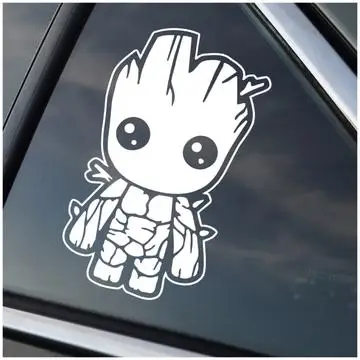 

10x5cm Baby Groot Guradians Of The Galaxy Window Decal Stickers Car Body Stickers Decor Art Pattern ZP046