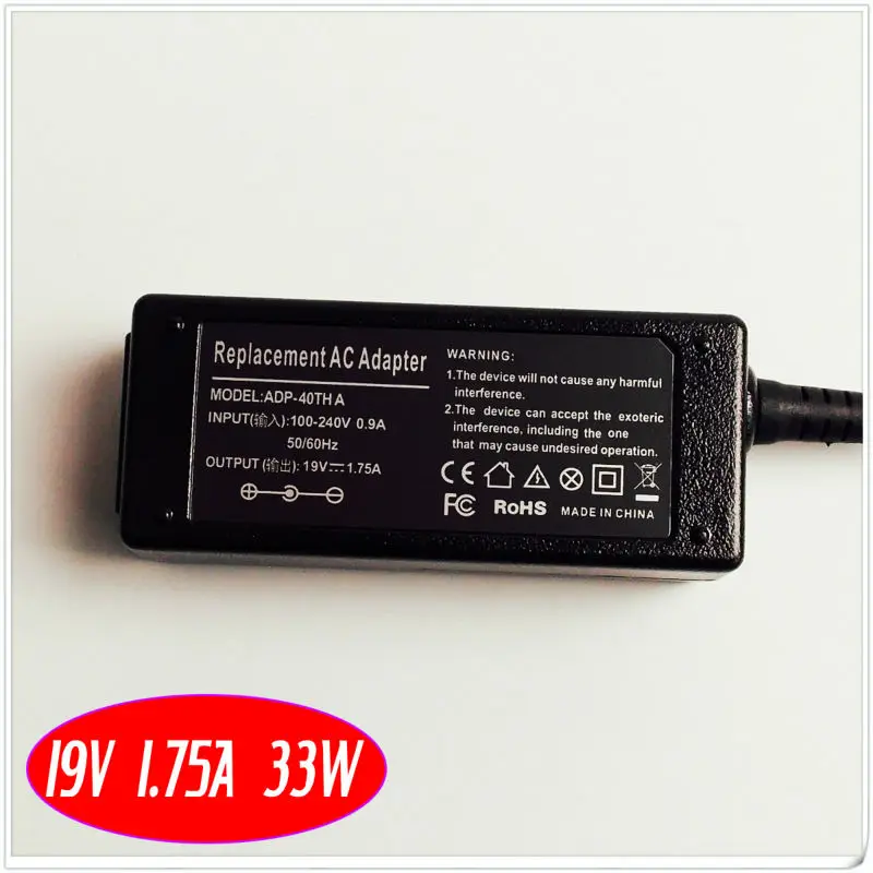19V 1.75A Laptop Ac Power Adapter Charger For ASUS VivoBook X200CA-DB02 X200CA-DH21T X200CA-CT119H X200MA-KX012H X200MA-KX056H