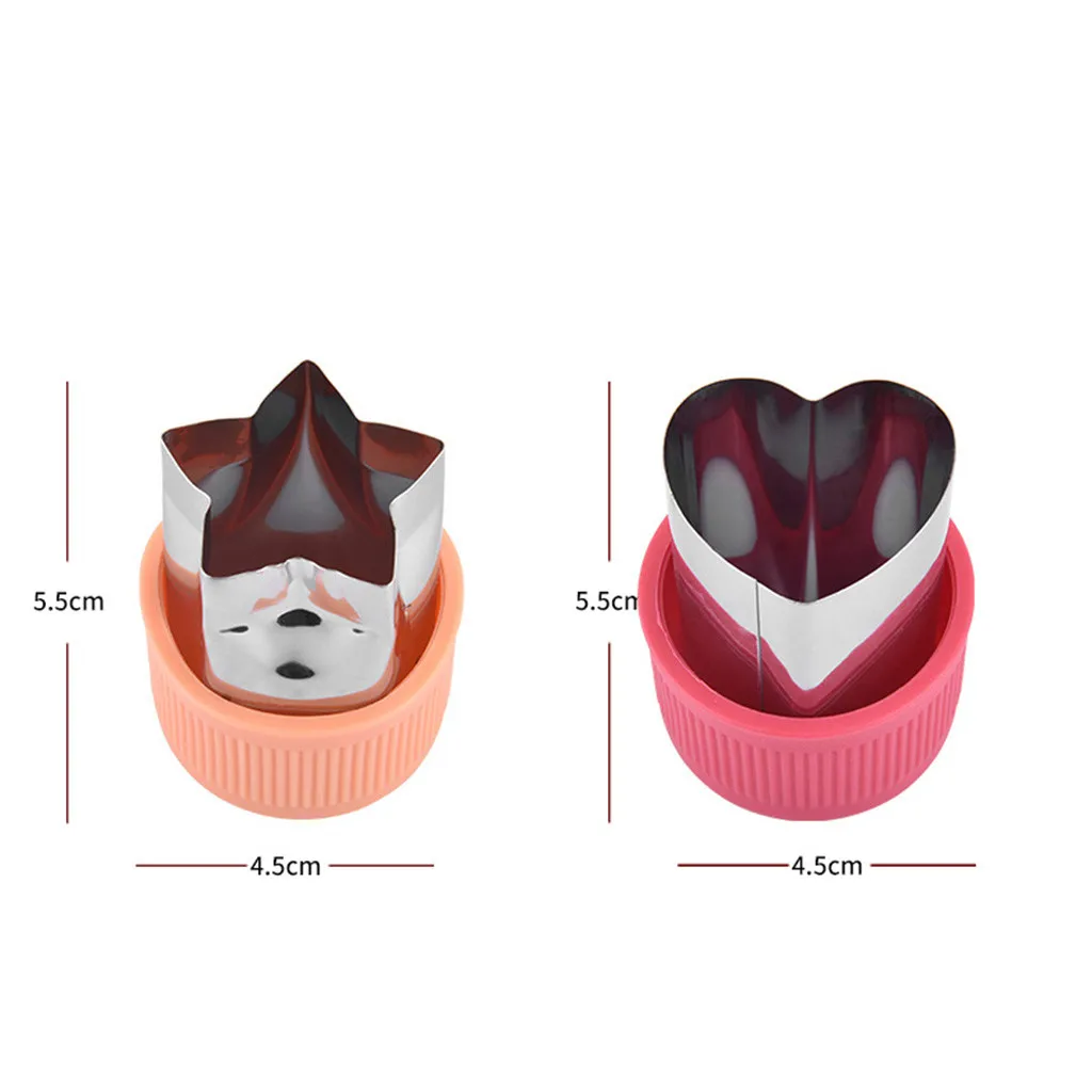 2 шт фруктовый помадка торт печенье плунжерная форма овощи Морковь Огурец яблоко слайсер форма резак форма звезды тесто выпечки инструмент