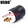 Black American 15A/20A NEMA 5-15P / 5-20P detachable assembly in-line Plug US industry waterproof power wiring plug connector ► Photo 3/6