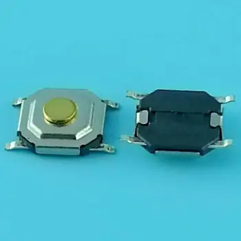 

100PCS tact 4x4x1.5MM (5.2x5.2x1.5mm) 4pins low profile miniature SMT tactile switch Re-flow solderable action force 250GF