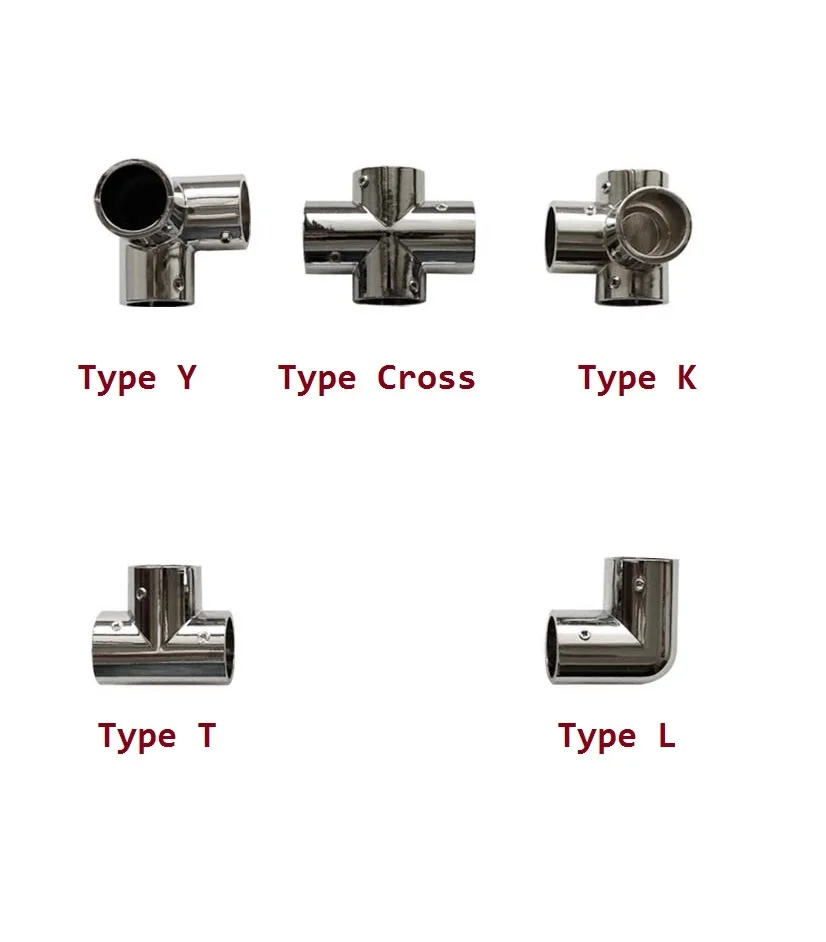 

10Pcs/Lot 19mm 3/4" tube clamp clamps pipe clamp connector elbow chrome zinc display fittings