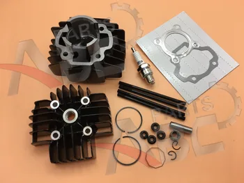 

PW50 60cc BIG BORE QT50 Cylinder Head Piston Rings Gasket Spark Plug Kit