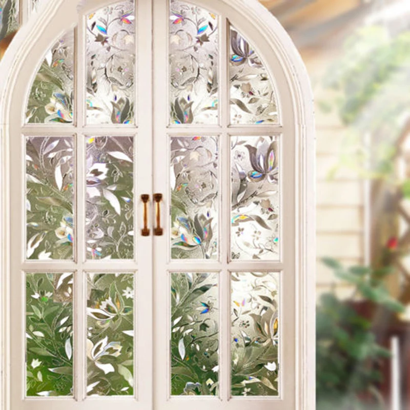 

3D Static Cling Cover Bathroom Window Glass Film Sticker Privacy Home Decoration