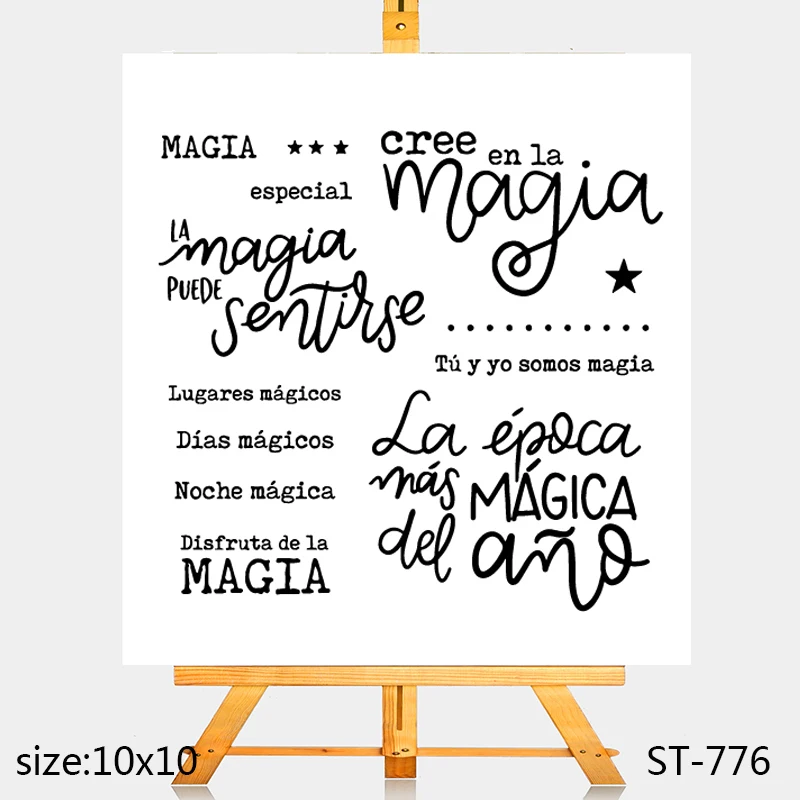 

AZSG Happy holiday Clear Stamps/Silicone Transparent Seals for DIY scrapbooking Card Making