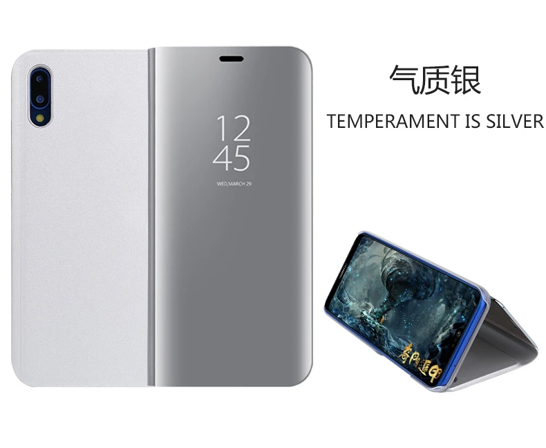 Чехол для Xiaomi Mi Note 3, умный флип-чехол с подставкой, чехол для телефона для Xiaomi Mi Note 3, чехол с окошком обзора, ПК+ Силиконовый противоударный чехол - Цвет: Silver