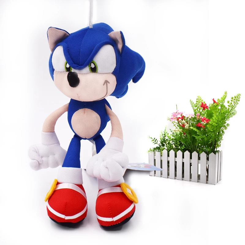 

8"20 cm Blue Sonic Animal Stuffed Toys Soft Peluche Plush Doll Toy Cartoon Figure Dolls Christmas Gift For Children