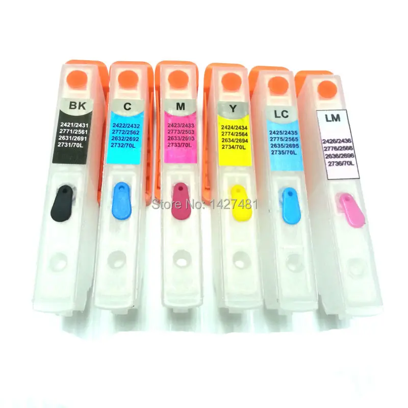 

YOTAT Empty refillable ink cartridge T2431 - T2436 for Epson XP750 XP760 XP850 XP860 XP950 XP55 XP760 XP960 printer