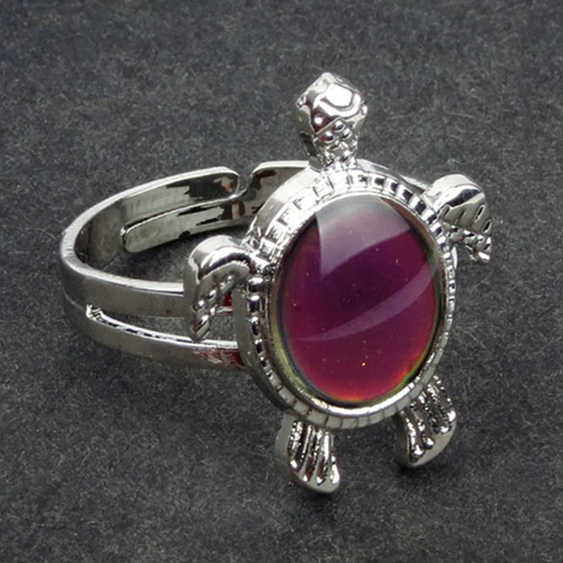 Lovely Turtle Mood Ring Women and GirlRings AliExpress